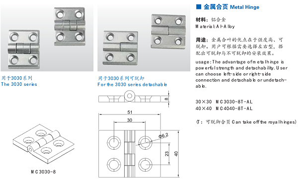 3030金属合页