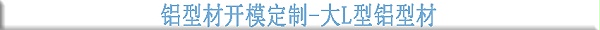 铝型材开模定制--大L型铝型材