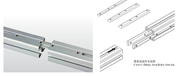 槽条连接件安装示意图