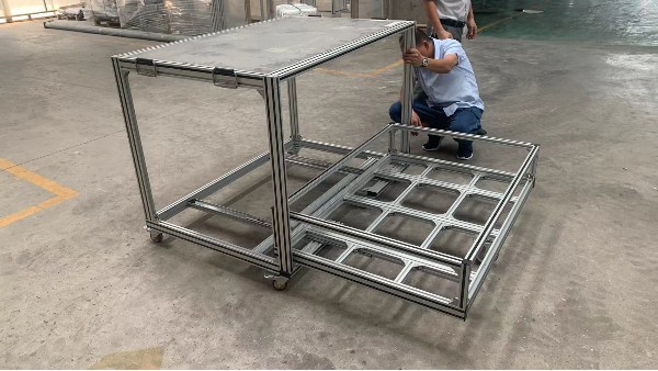 铝型材移动设备桌