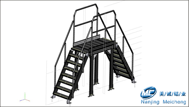 铝型材过线梯草图