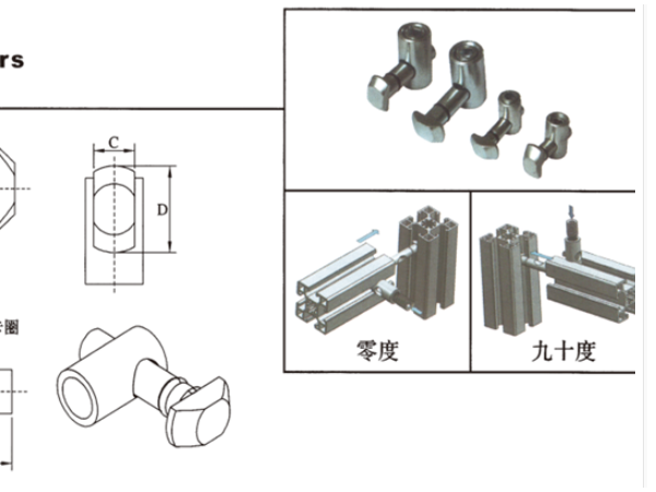 <i style='color:red'>工业铝型材配件锚式连接件</i>